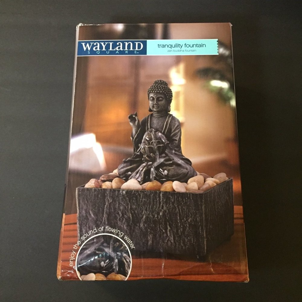 Zen Buddha Meditation  Tranquility Fountain New in Box